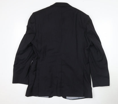 Mens UK Size Regular Stvdio Regular Black Suit Jacket
