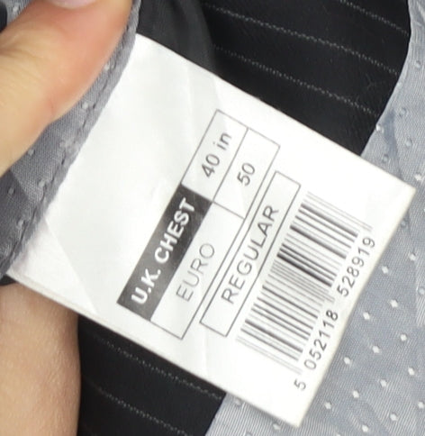 Mens UK Size Regular Stvdio Regular Black Suit Jacket