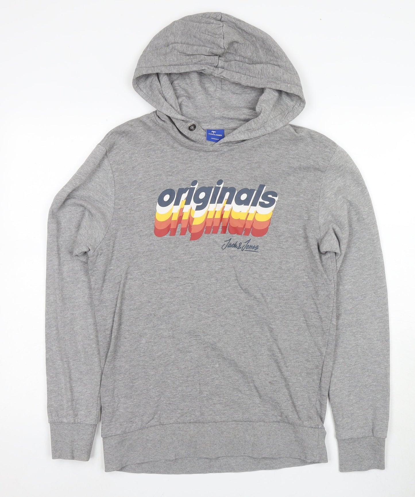 Mens UK Size S JACK & JONES Grey Pullover Hoodie