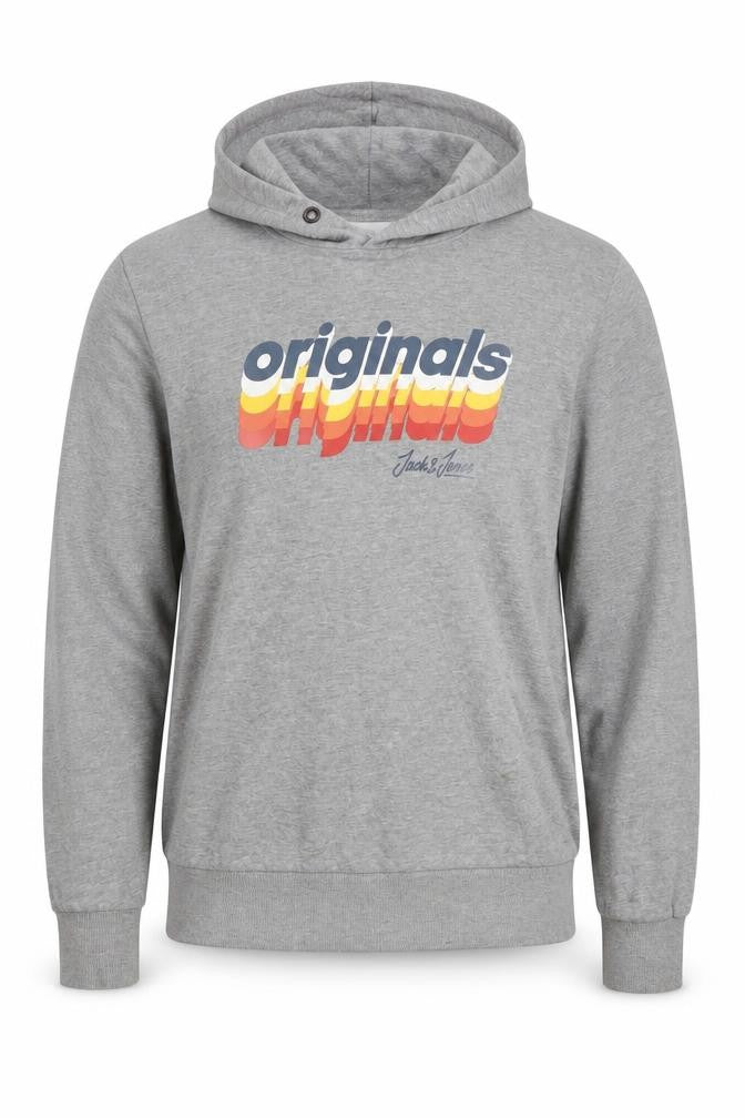 Mens UK Size S JACK & JONES Grey Pullover Hoodie