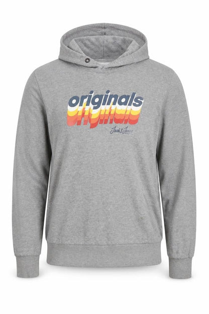 Mens UK Size S JACK & JONES Grey Pullover Hoodie