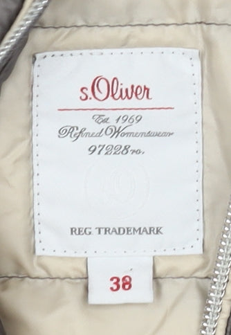 s.Oliver Women's Grey Puffer Jacket Size 10