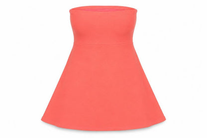 Superdry Women’s Pink A-Line Strapless Midi Dress