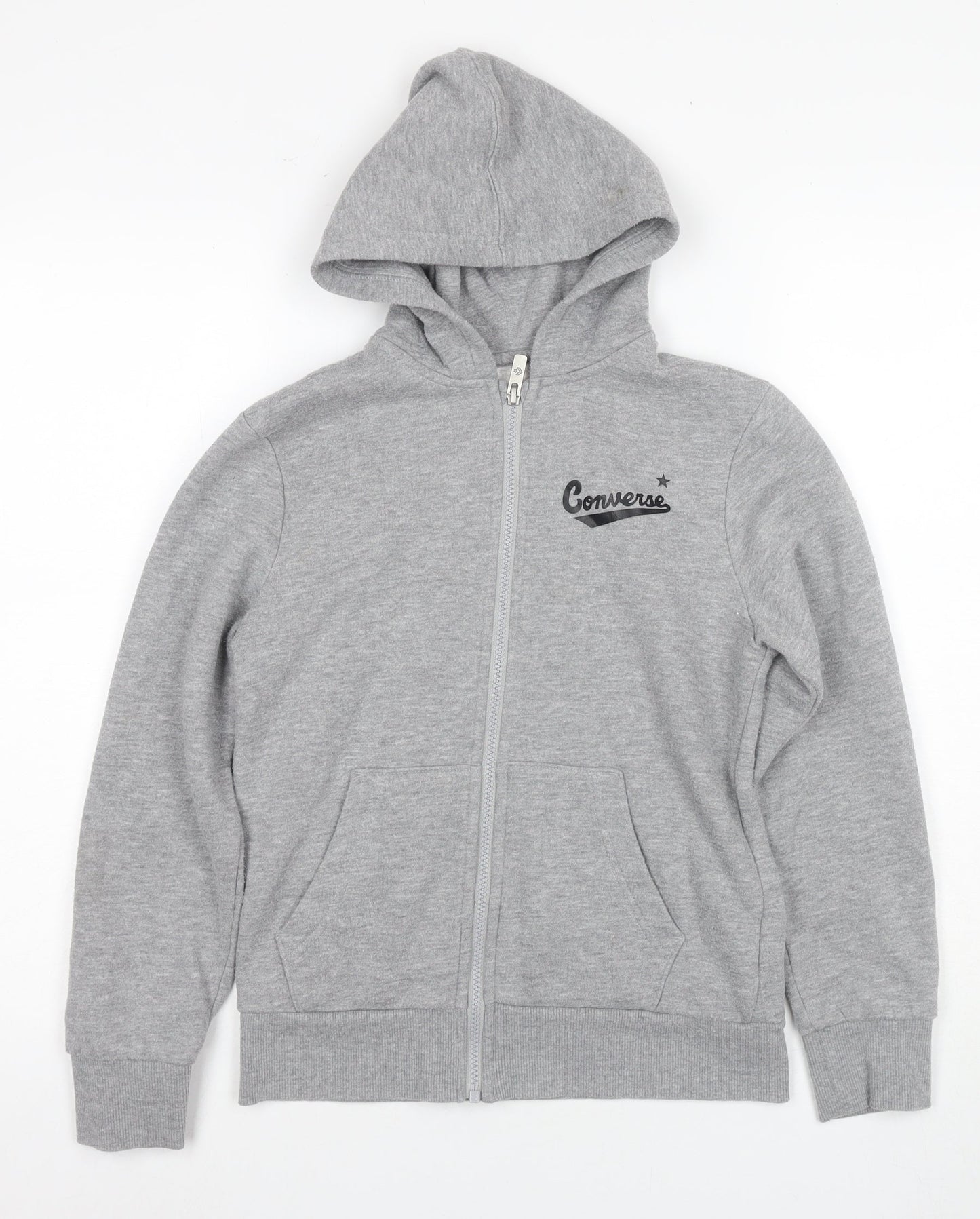 Converse Boys Grey Full Zip Hoodie, Size 10-12 Years
