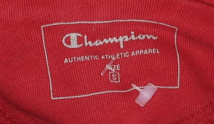Unisex Adults UK Size S Champion Red Pullover Hoodie