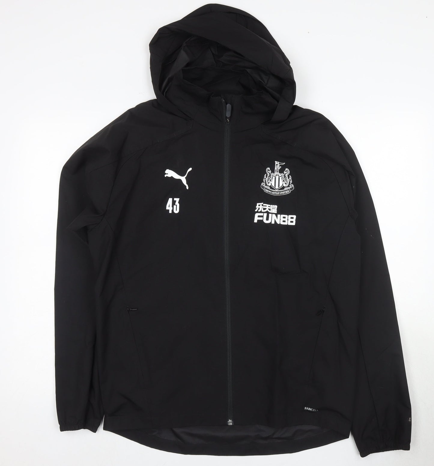 Mens UK Size M PUMA Black Rain Coat