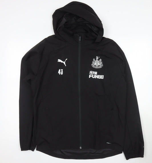 Mens UK Size M PUMA Black Rain Coat