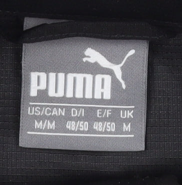 Mens UK Size M PUMA Black Rain Coat