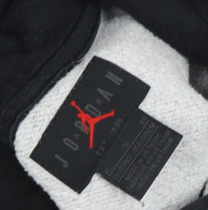 Jordan Boys' Grey & Black Pullover Hoodie - 12-13 Years
