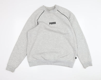 Mens UK Size M PUMA Grey Pullover Sweatshirt