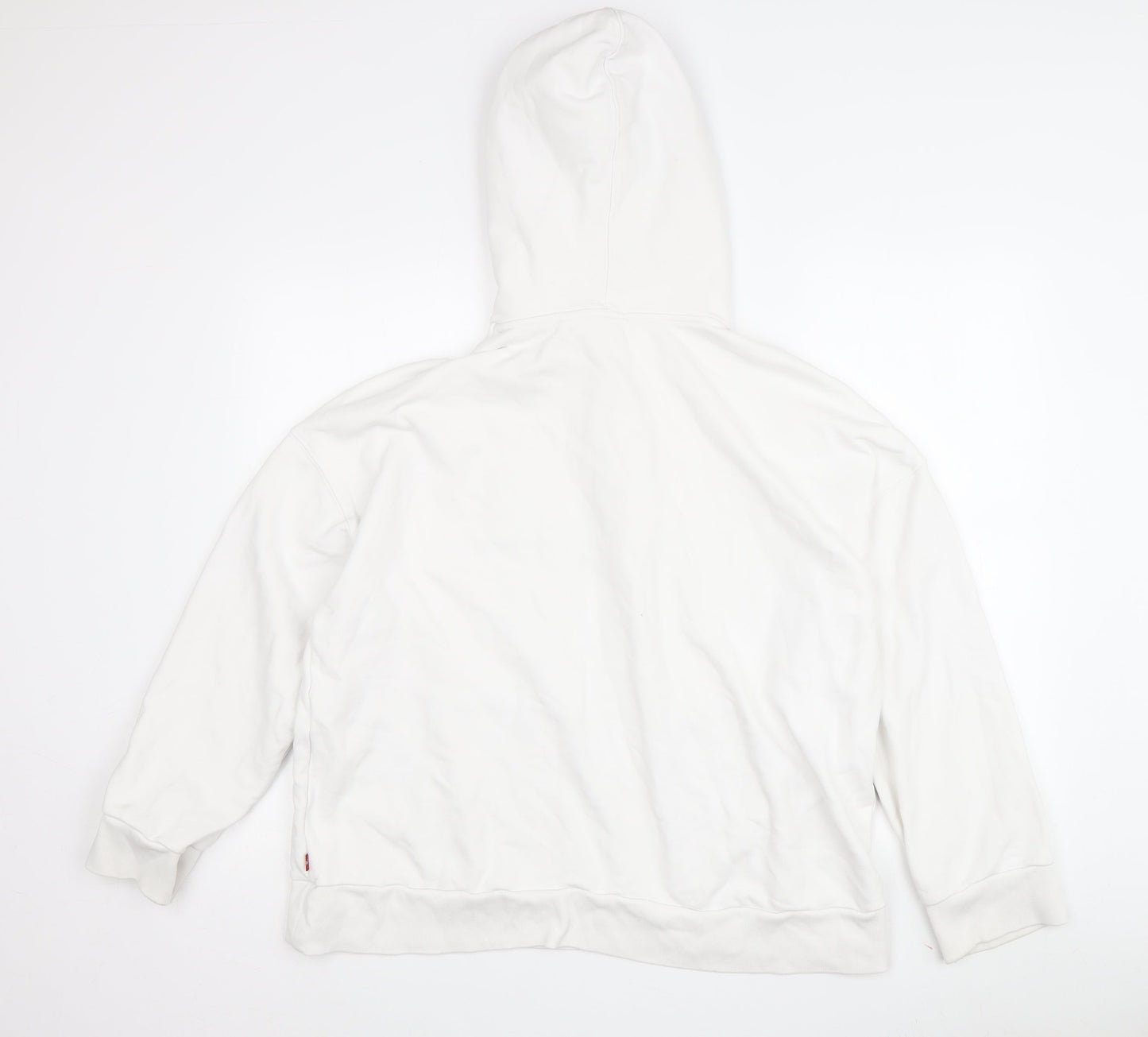 Mens UK Size S Levi's White Pullover Hoodie