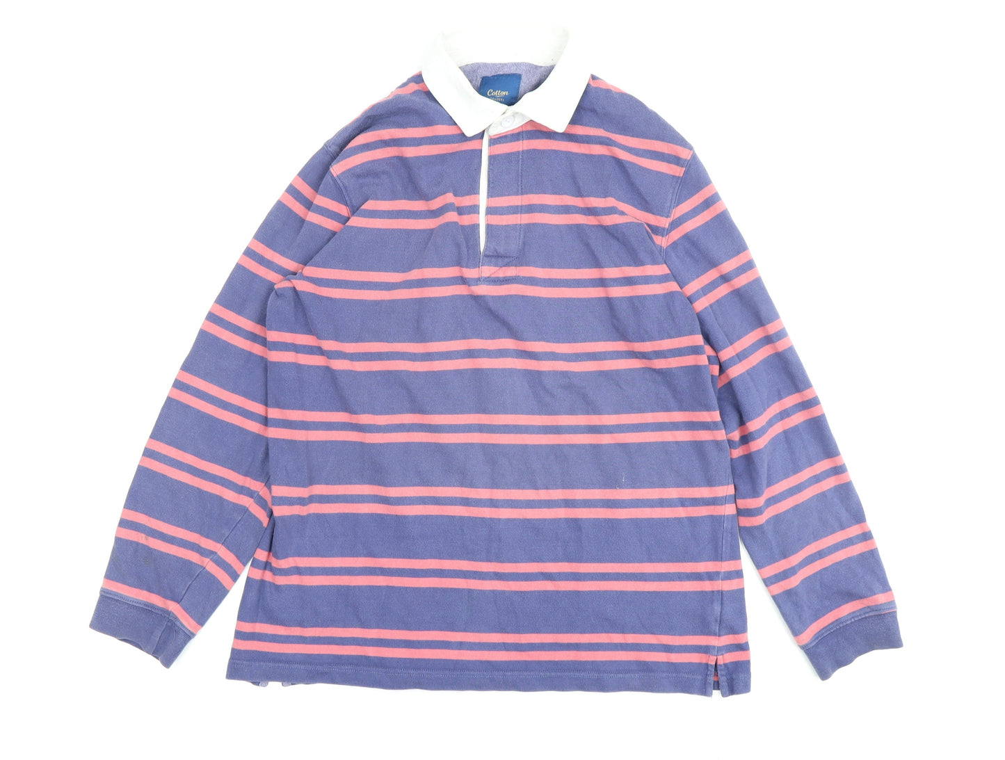 Cotton Traders Men's Multicoloured Striped Polo, M