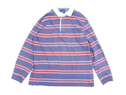 Cotton Traders Men's Multicoloured Striped Polo, M