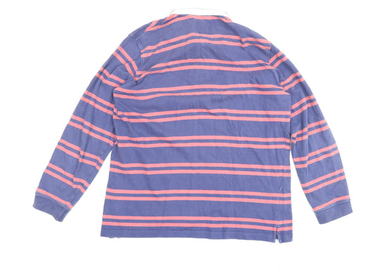 Cotton Traders Men's Multicoloured Striped Polo, M