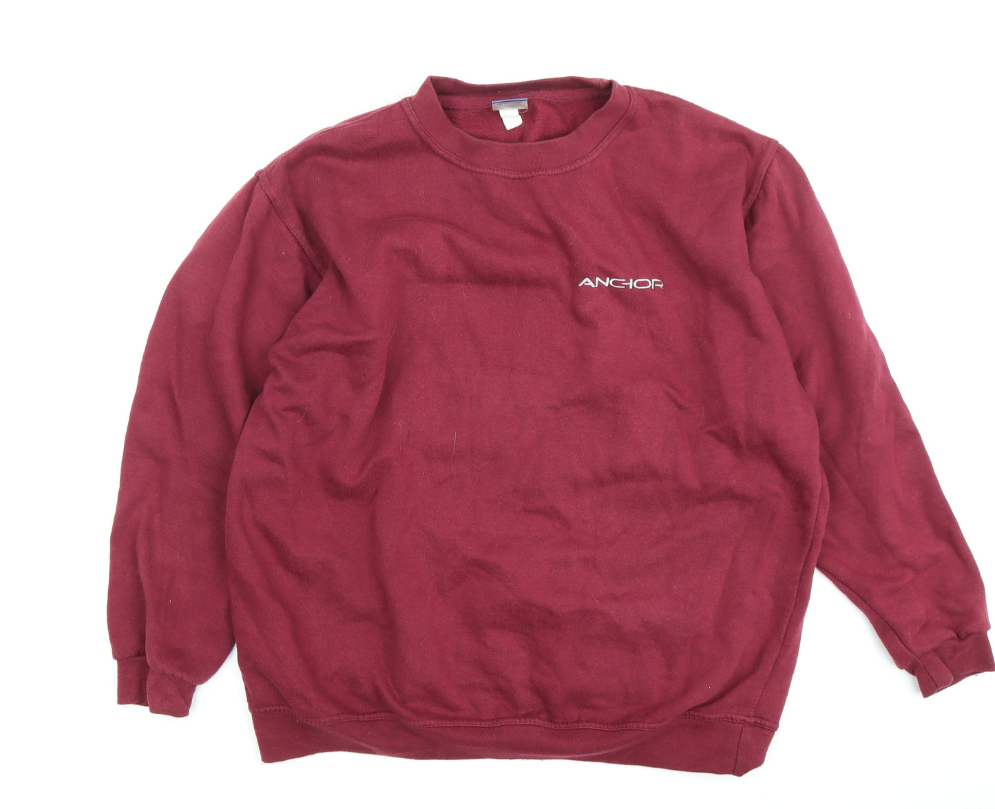 Uneek Men's Red Pullover Sweatshirt XL Logo