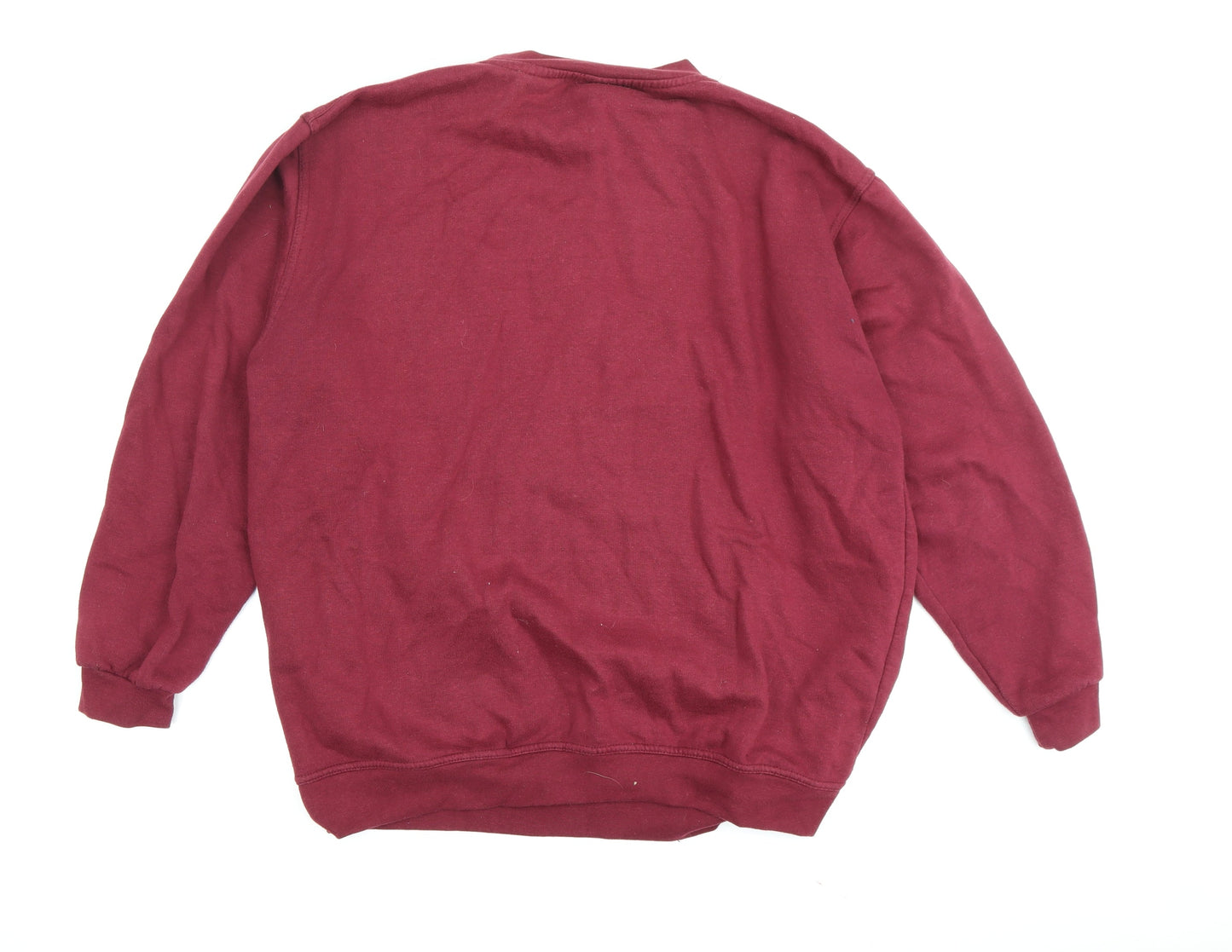 Uneek Men's Red Pullover Sweatshirt XL Logo