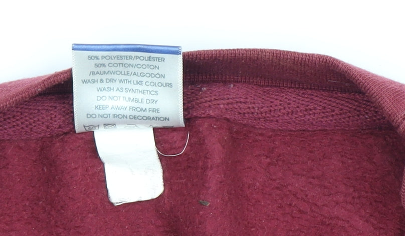 Uneek Men's Red Pullover Sweatshirt XL Logo