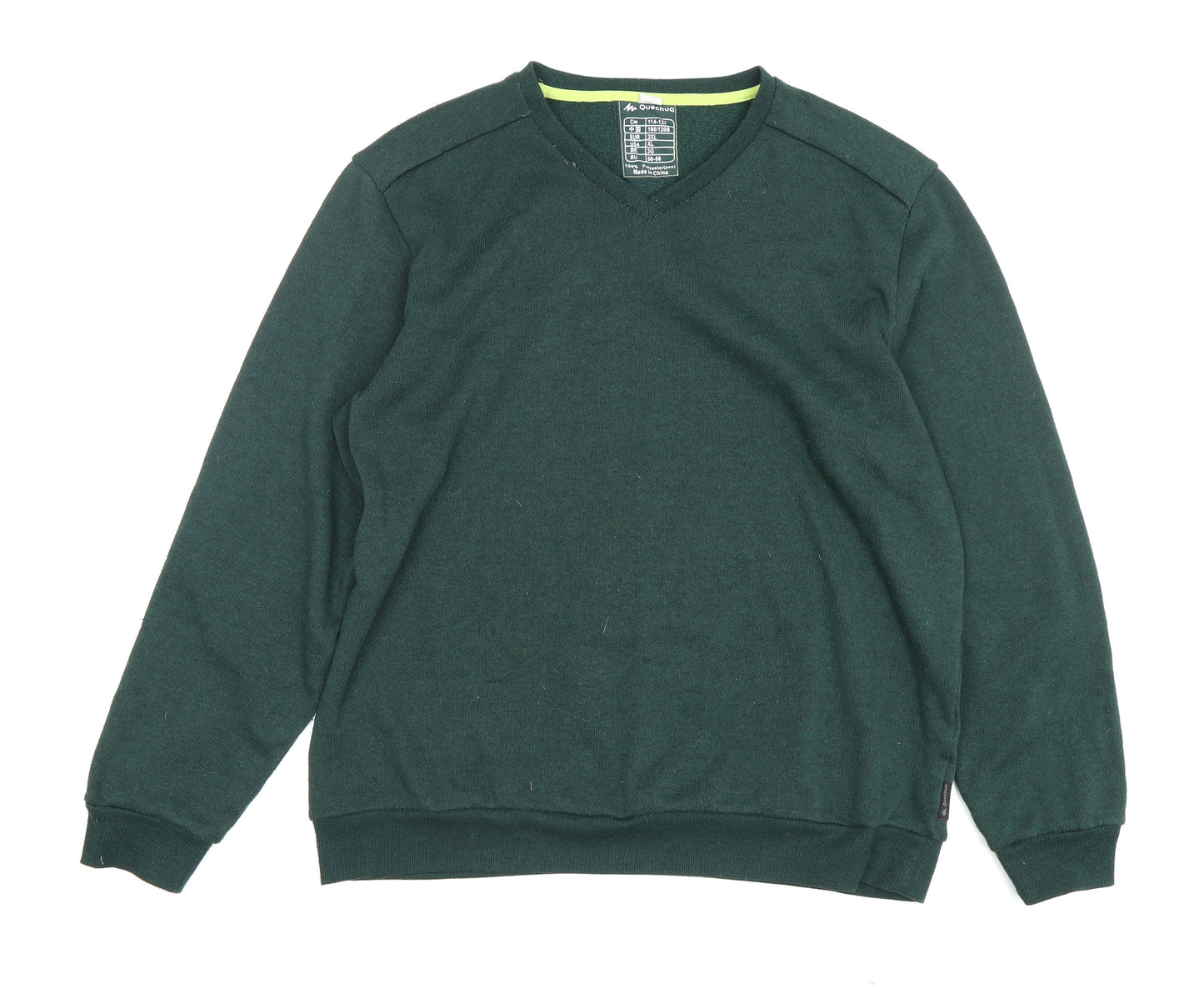 Mens UK Size XL Quechua Green Pullover Sweatshirt