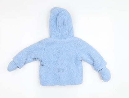 Disney Baby Blue Tigger Duffle Coat, 0-3 Months, Unisex Winter Wear