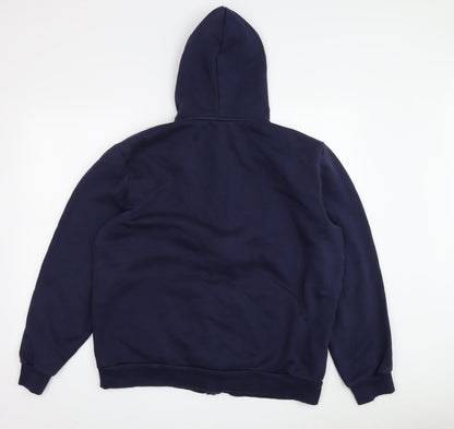 Mens UK Size L PUMA Blue Full Zip Hoodie