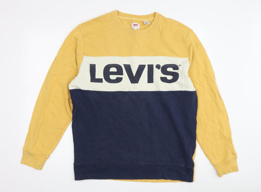 Mens UK Size M Levi's Multicoloured Pullover Sweatshirt