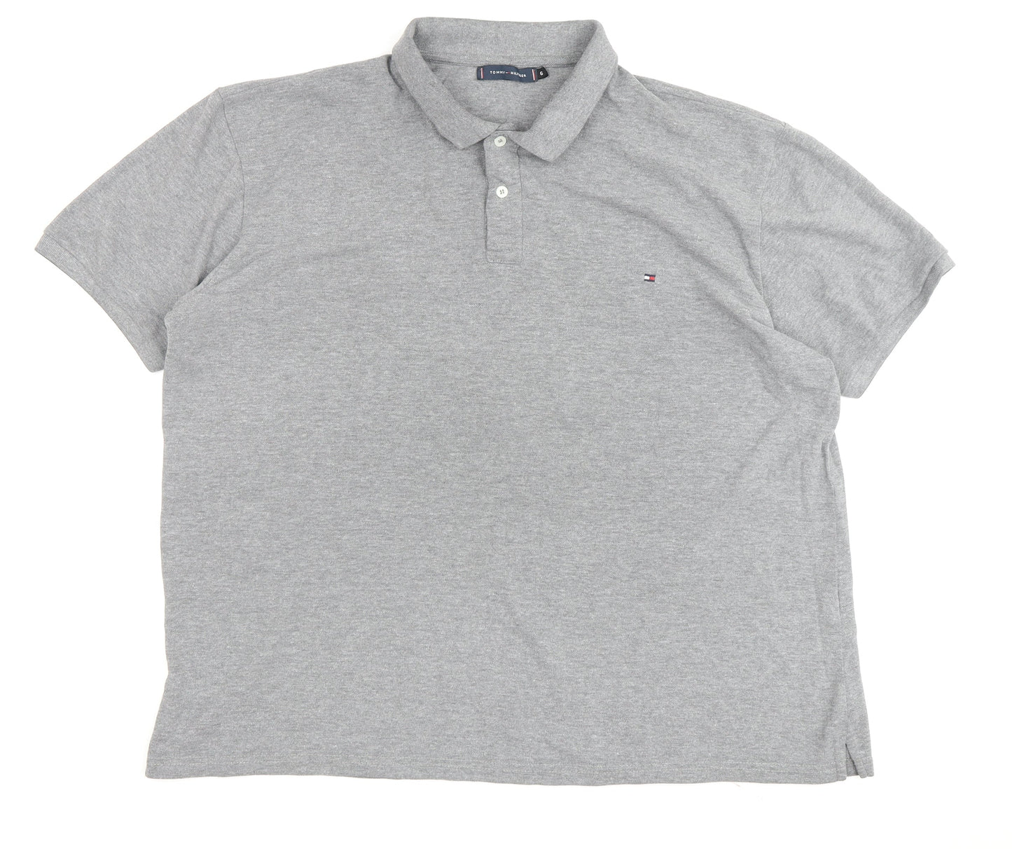 Tommy Hilfiger Men's Grey Polo Shirt Small