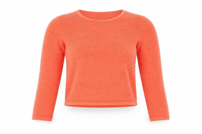 Marks and Spencer Women's Orange Crew Neck Pullover Jumper Size 12
