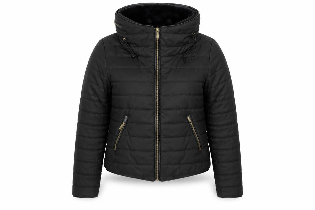 Womens UK Size M Rising Black Puffer Jacket