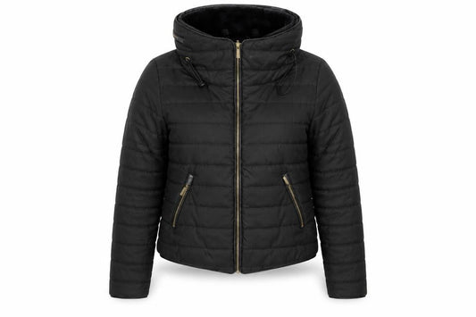 Womens UK Size M Rising Black Puffer Jacket