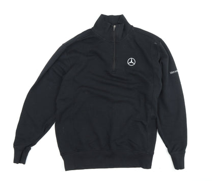 ID Identity Men's Black L 1/4 Zip Sweatshirt