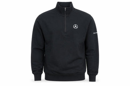 ID Identity Men's Black L 1/4 Zip Sweatshirt