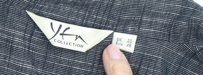 Yfa Collection Women's Grey Blazer UK 20 Check Business