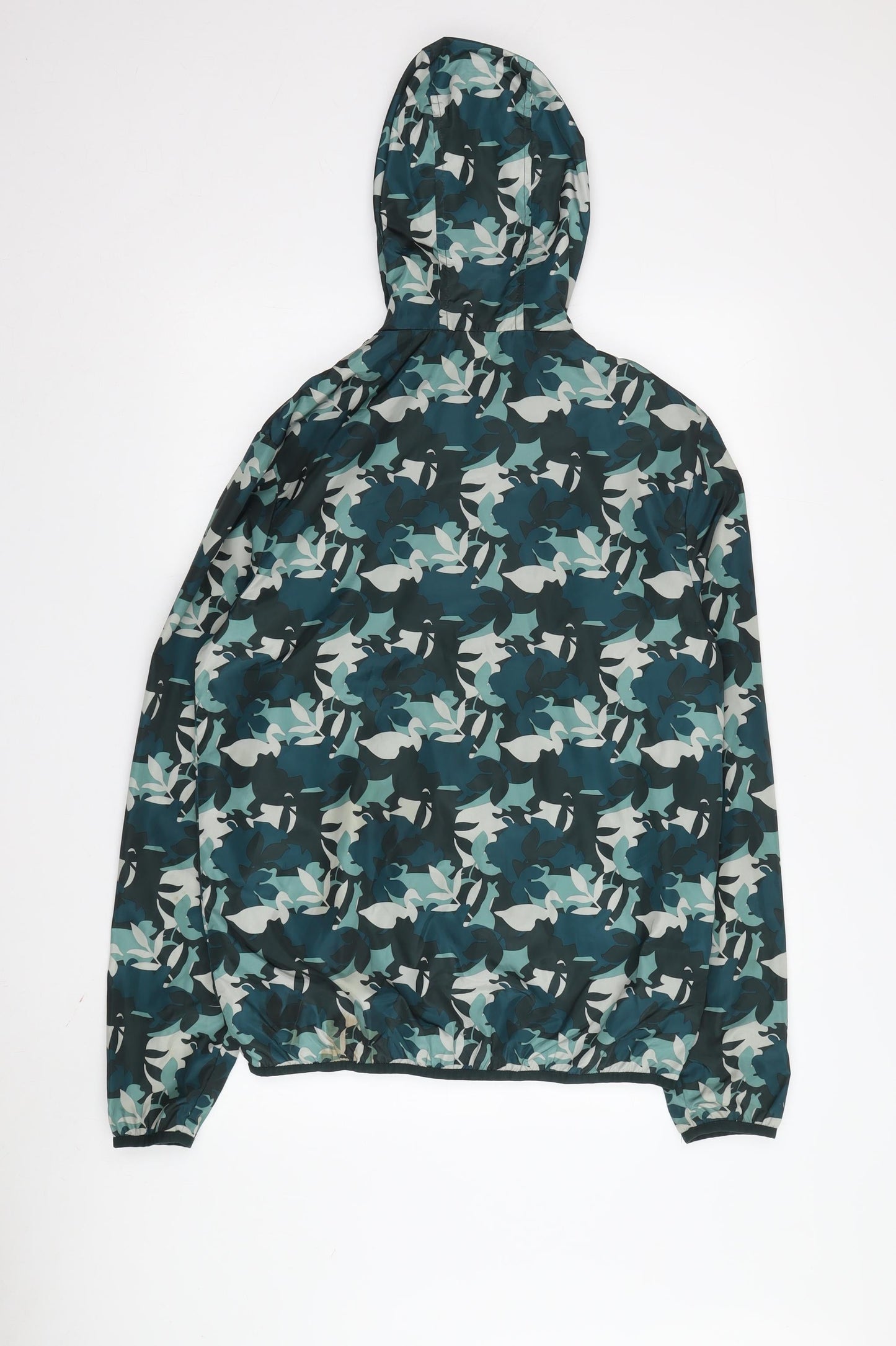 Zara Men's Multicoloured Camouflage Windbreaker Jacket M