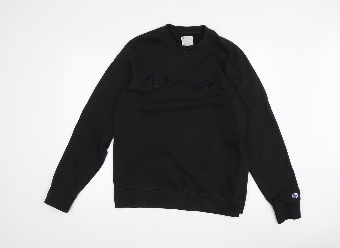 Mens UK Size M Champion Black Pullover Sweatshirt
