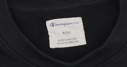 Mens UK Size M Champion Black Pullover Sweatshirt