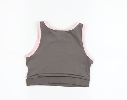 Disney Girls Pink Minnie Mouse Cropped Tank Top
