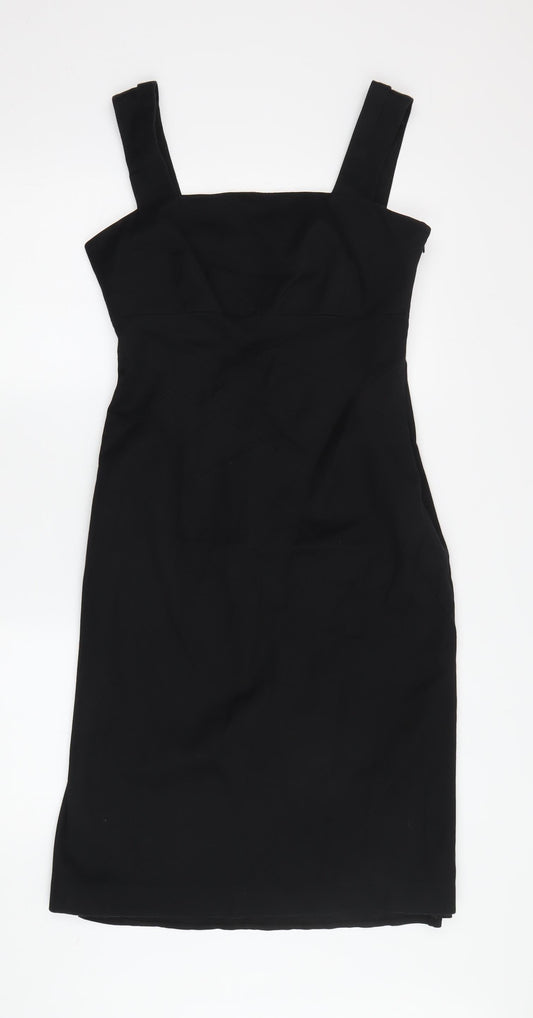 Coast Women's Black Sheath Dress Size 10 Stretch