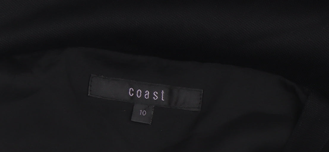 Coast Women's Black Sheath Dress Size 10 Stretch