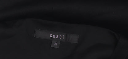 Coast Women's Black Sheath Dress Size 10 Stretch