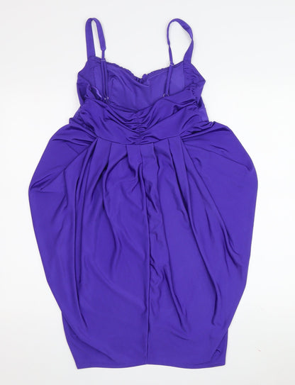 River Island Women's Purple Size 10 Slip Dress
