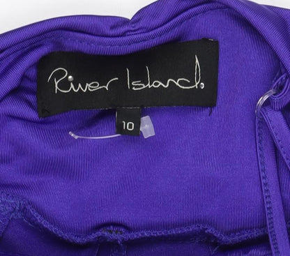 River Island Women's Purple Size 10 Slip Dress