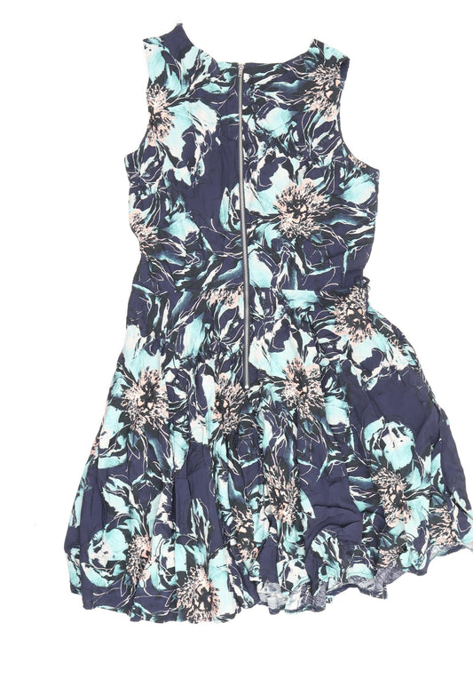 Apricot Women's Multicoloured A-Line Dress Size 10
