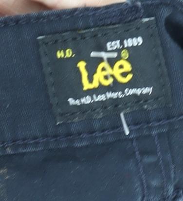 Womens UK Size 29 Lee Regular Fit Straight Black Trousers