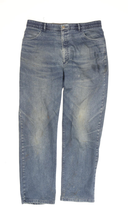 Vintage Men's Blue Straight Leg Jeans 38 Waist Cotton