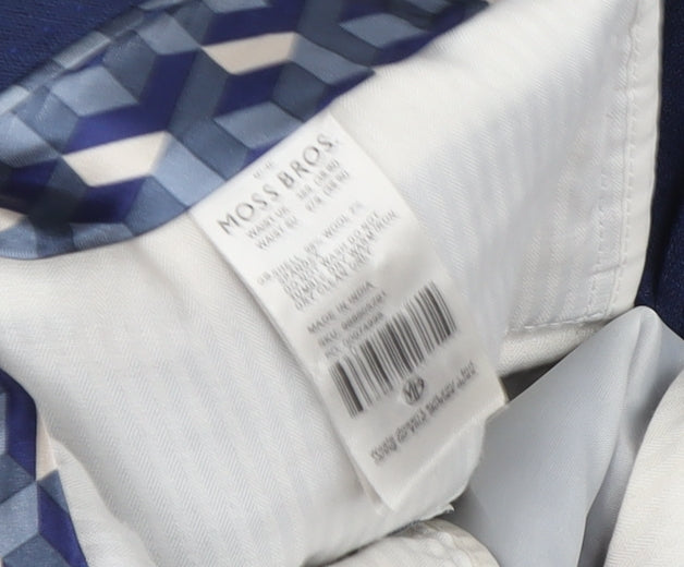 Moss Bros Men's Blue Dress Pants M Straight Leg