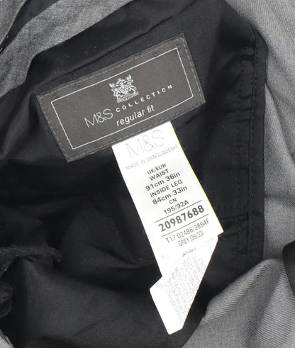 Marks and Spencer Men's Grey Dress Pants 36