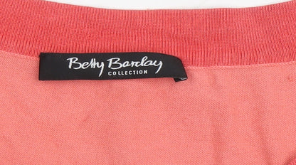 Womens UK Size 10 Betty Barclay Pink Pullover Jumper
