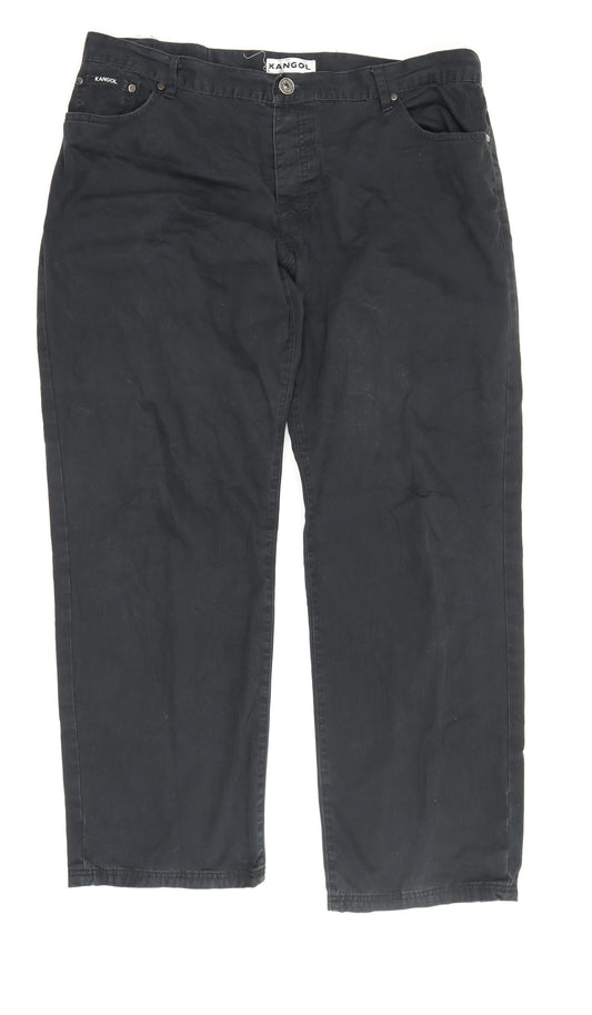 Kangol Men's Black Trousers Size 40X32