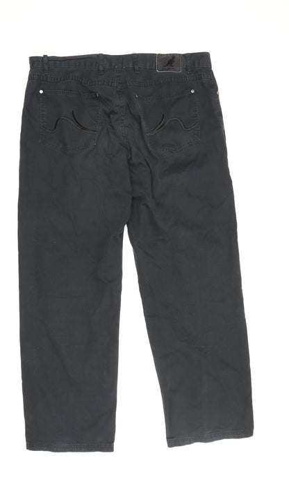 Kangol Men's Black Trousers Size 40X32