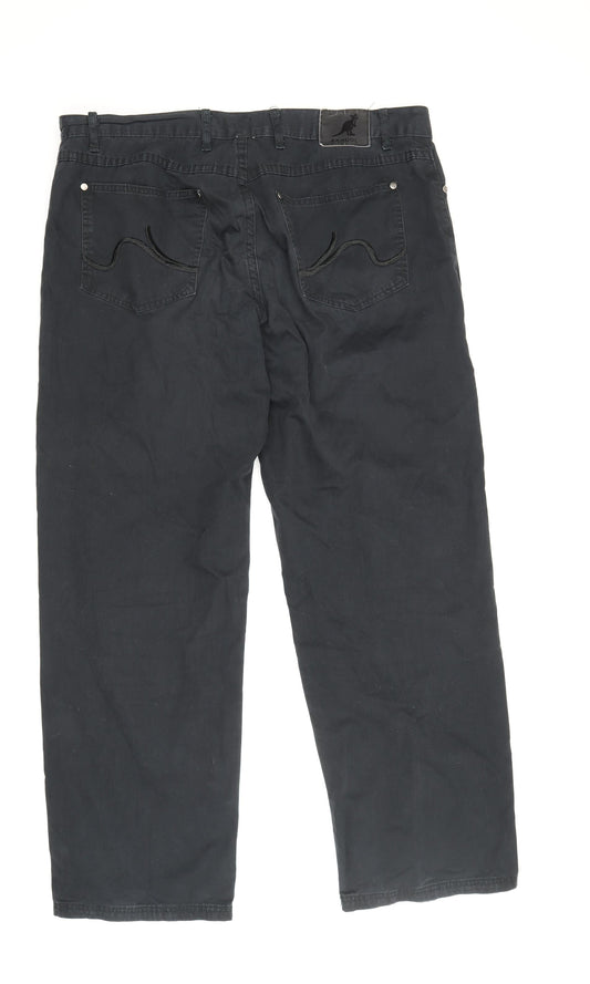 Kangol Men's Black Trousers Size 40X32